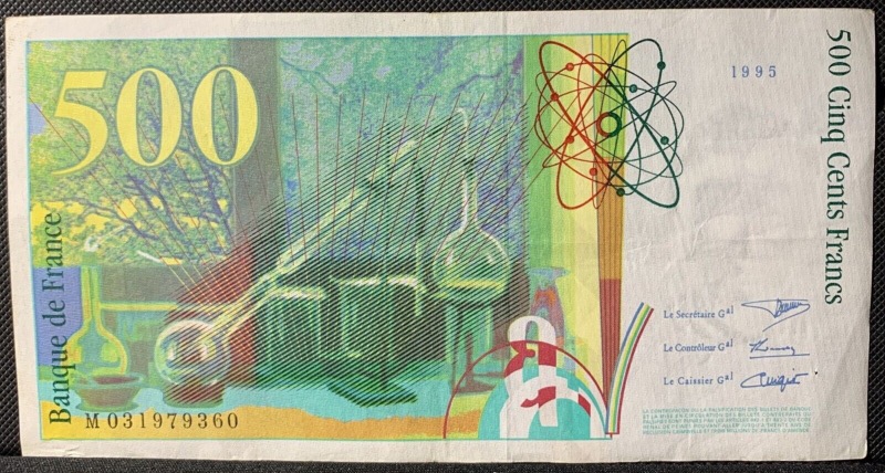 500 Francs Pierre et Marie Curie 1995