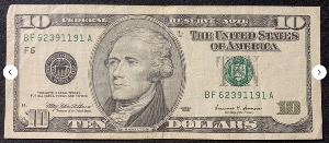 Etats-Unis Billet 10 dollars 1999 Atelier F Atlanta