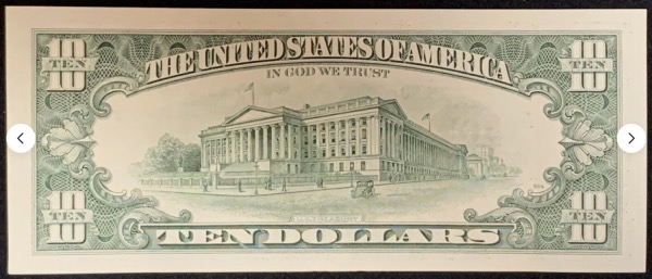 Etats-Unis Billet 10 dollars 1990 Atelier G Chicago