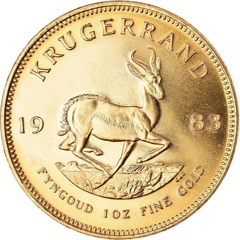 Krugerrand 1oz Or Afrique du sud scellé 1983