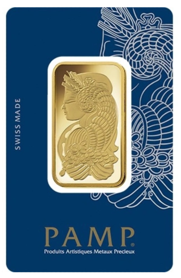 Lingot 31,1 grammes Or 999,9 scellé PAMP