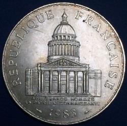 Pièce de 100 francs Panthéon 1983