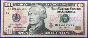 Etats-Unis, Billet de 10 dollars, 2013, Boston, NEUF