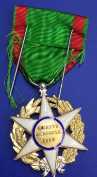 Médaille Chevalier du mérite Agricole 1883