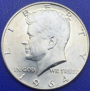 Half Dollar 1964 Kennedy, Argent, Etats-Unis 