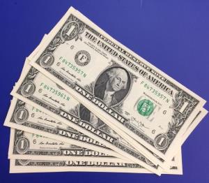 États-unis, 10 Billets 1 dollar 2013, CONSECUTIFS NEUF, Atlanta 