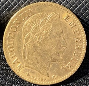 10 Francs or Napoléon III Tête Laurée 1866 A