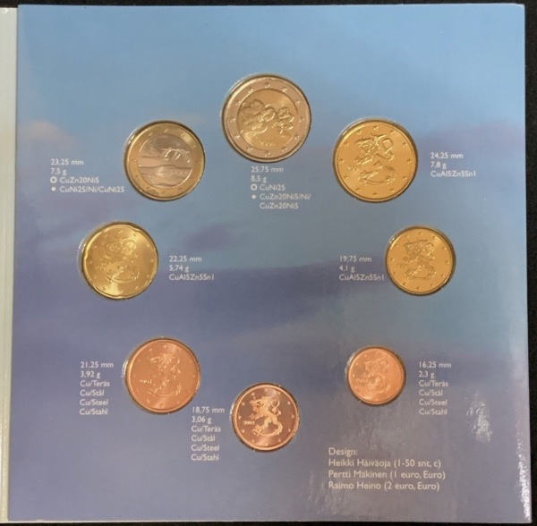 Coffret Euro Finlande 2001