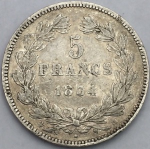 5 Francs Louis Philippe 1834 H 