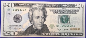 Etats-unis, Billet 20 dollars 2017 Atlanta