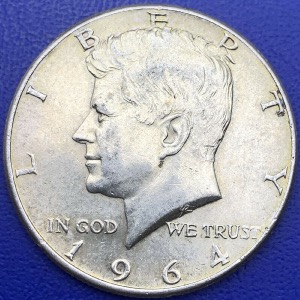 Half Dollar 1964 Kennedy, Argent, Etats-Unis 