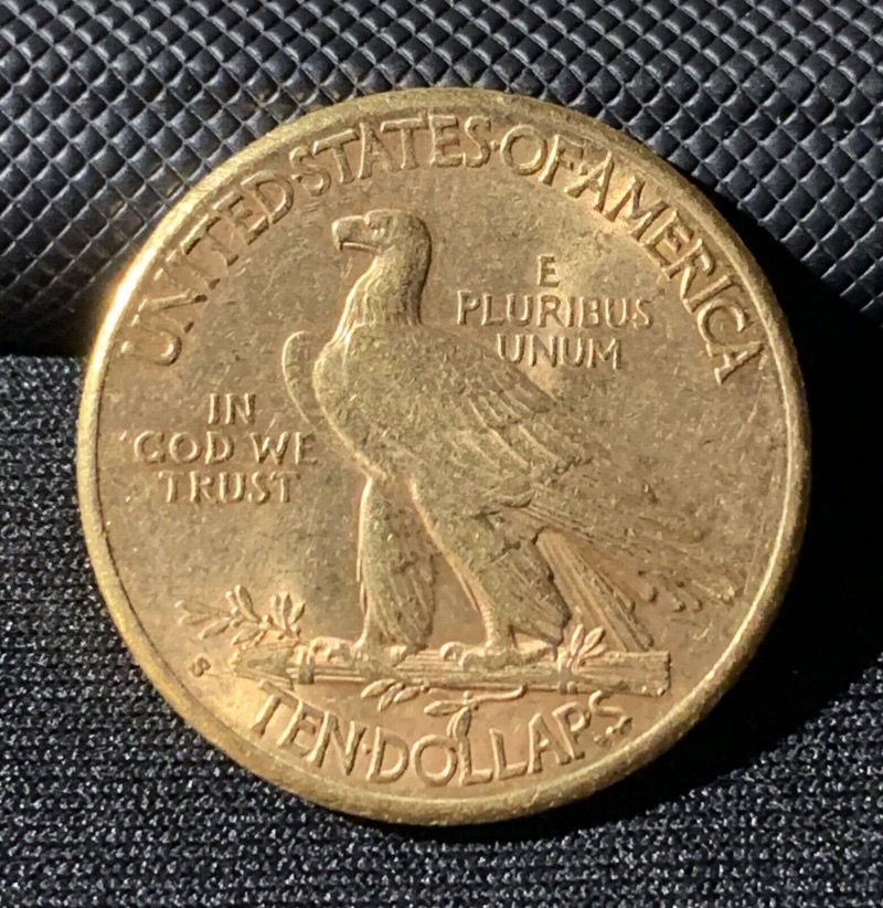 10 Dollars or Indien États Unis 1910 San Francisco