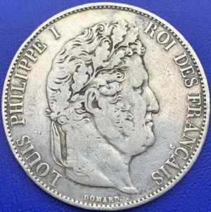 5 francs Louis Philippe I 1844 W