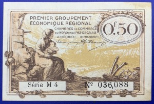 France, Billet 50 centimes, Chambre de commerce Nord Pas de Calais