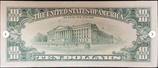 Etats-Unis Billet 10 dollars 1995 Atelier B New-York 75