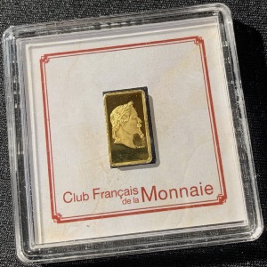 Lingot 1 Gramme Or 999,9 scellé Napoléon 