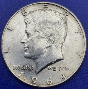 Half Dollar 1964 Kennedy, Argent, Etats-Unis 