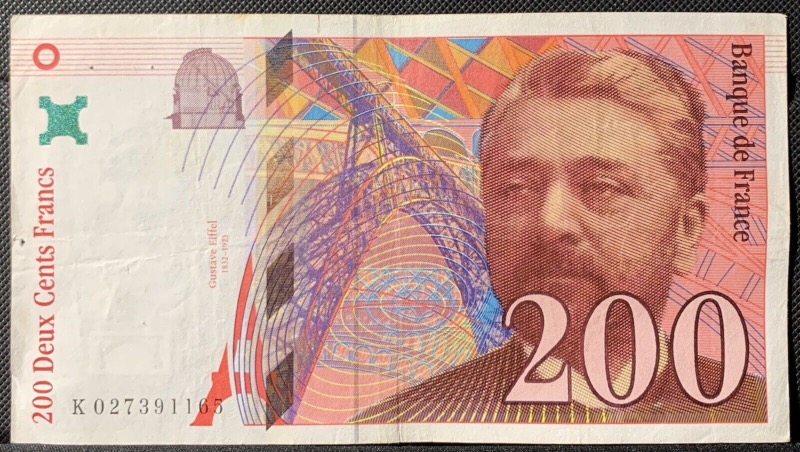 200 Francs Gustave Eiffel 1996