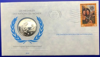 Médaille Argent massif des nations du Monde - IRAK