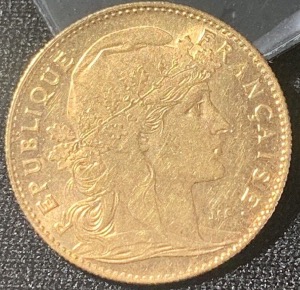 10 francs Coq Marianne or 1912