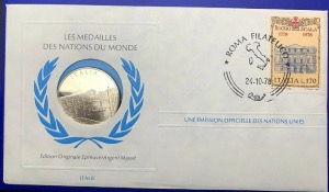 Médaille Argent massif des nations du Monde - ITALIE