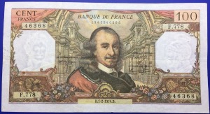 France, Billet, 100 francs Corneille 1974