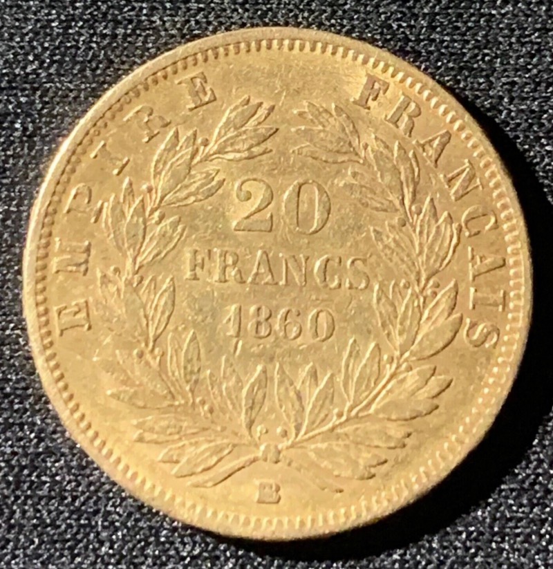 20 Francs Or Napoléon III 1860 BB