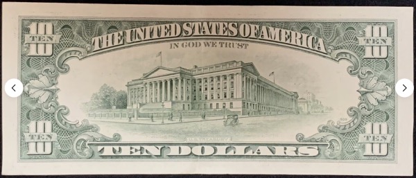 Etats-Unis Billet 10 dollars 1990 Atelier G Chicago