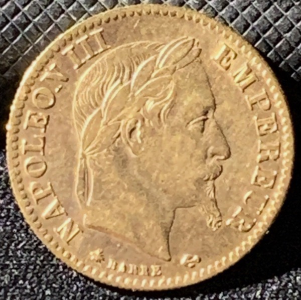 10 Francs or Napoléon III Tête Laurée 1865 A