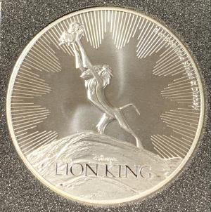 1 Oz argent NIEU 2 Dollars Roi Lion 2020