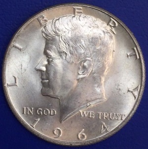 Monnaie Half dollar JF Kennedy 1964 États-Unis