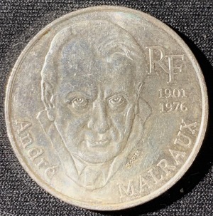 100 francs argent André Malraux 1997