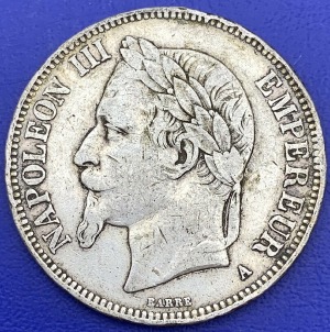 5 francs Napoleon 3 1870 A