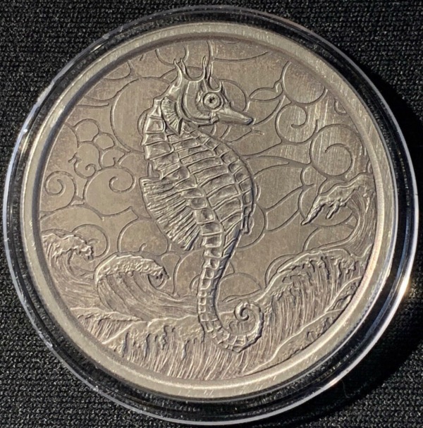 1 Oz 2020 Samoa 2 Tala Seahorse Argent 999 Neuve sous capsule