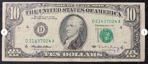 Etats-Unis Billet 10 dollars 1995 Atelier D Cleveland