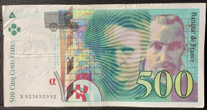 500 Francs Pierre et Marie Curie 1994