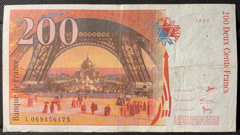 200 Francs Gustave Eiffel 1997