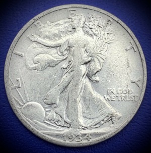 Half Dollar 1934 Walking Liberty, Argent, Etats-Unis