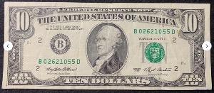 Etats-Unis Billet 10 dollars 1993 Atelier B New-York