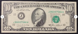 Etats-Unis Billet 10 dollars 1985 Atelier J Kansas City