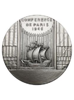 Médaille conférence de Paris 1946 Bronze argenté