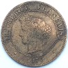 Ceres 5 centimes 1876 A