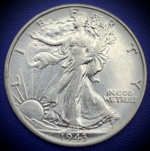 Half Dollar 1943 Walking Liberty, Argent, Etats-Unis