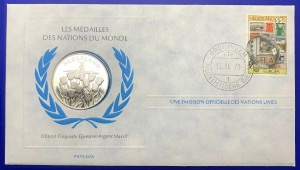 Médaille Argent massif des nations du Monde - PAYS-BAS