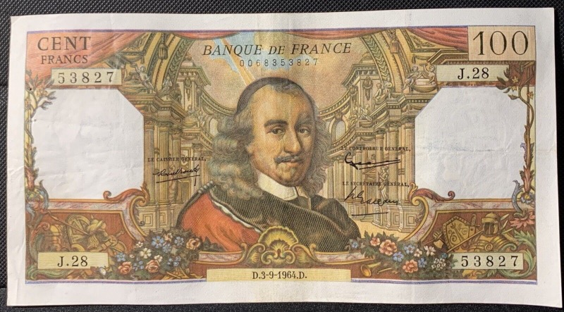 100 Francs Corneille 1964 J28