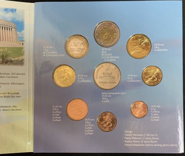 Coffret Euro Finlande 2002