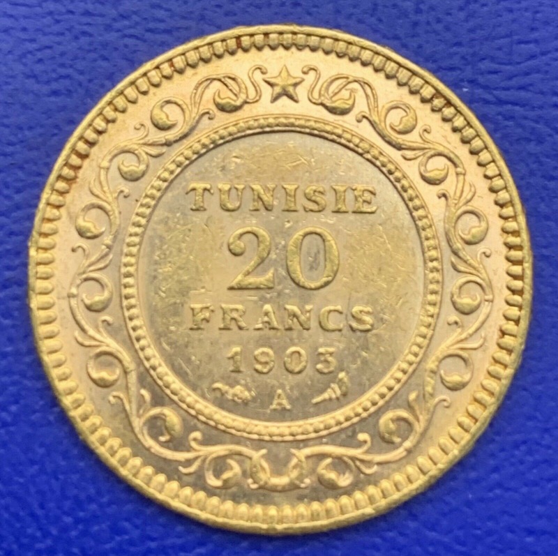 20 Francs Or 1903 Tunisie