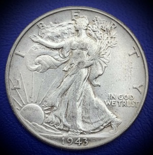 Half Dollar 1943 Walking Liberty, Argent, Etats-Unis