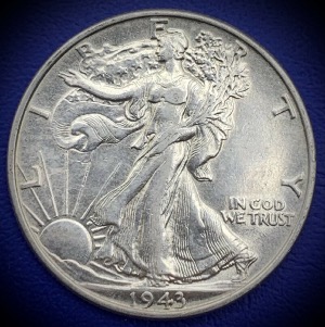 Half Dollar 1943 Walking Liberty, Argent, Etats-Unis