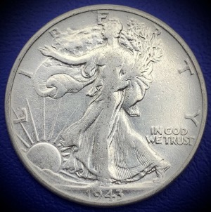 Half Dollar 1943 Walking Liberty, Argent, Etats-Unis